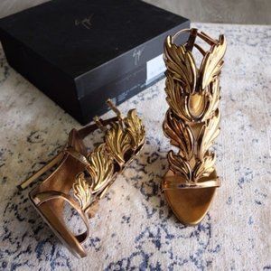 Giuseppe Zanotti Bronze Cruel Summer Heels 39.5